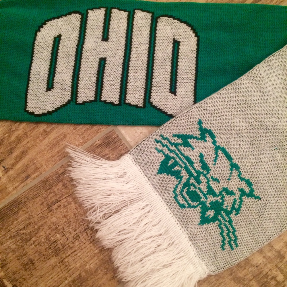 Vintage Ohio Bobcats scarf